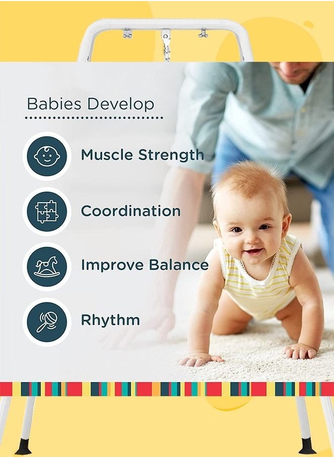 XiuWoo - 2 in 1 Baby Jumper and Toddler Swing with Foldable Stand Swing Set and Bouncers for Infant - Image 1