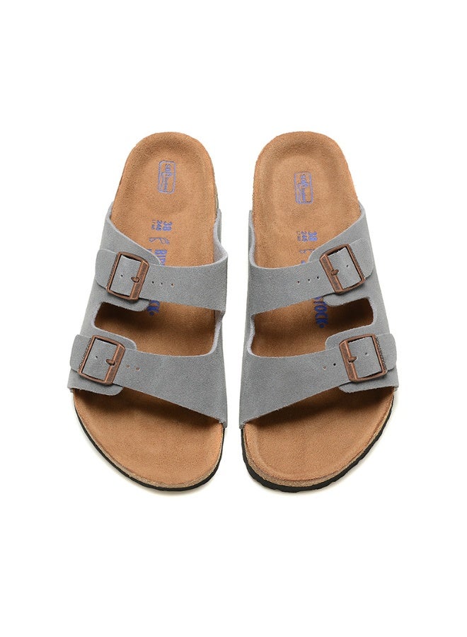Birkenstock Style Double Buckle Casual Slides - Image 3