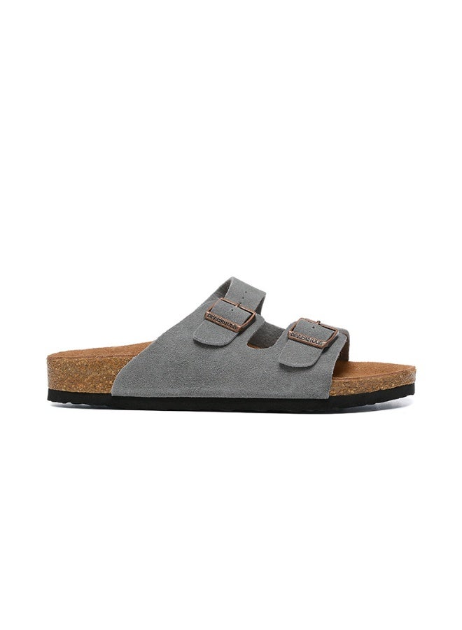 Birkenstock Style Double Buckle Casual Slides - Image 2