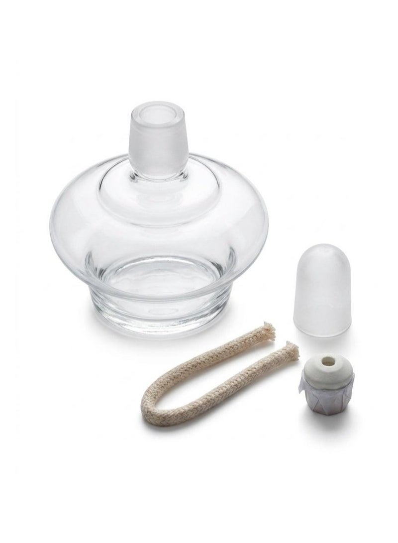 Protect Alcohol Burner Spirit Lamp | Laboratory Glass Spirit Burner with Wick | Heat Source for Lab Heating & Experiments - Image 1