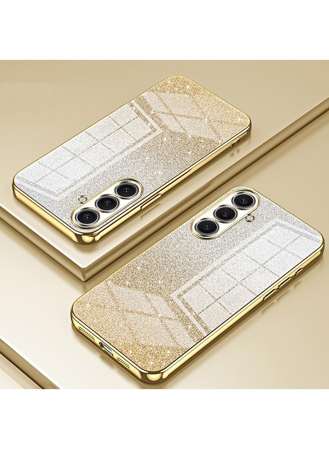 اس-توب جراب لهاتف Samsung Galaxy S25+ 5G، جراب هاتف مطلي بالكهرباء بمسحوق لامع متدرج - Image 2