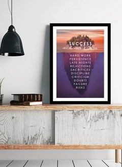 Spoil Your Wall Wall Posters with Success Motivational Quote and Black Frame - Wall Arts Home Décor Photo Frames - 40x55cm by Spoil Your Wall  - Image 2