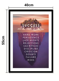Spoil Your Wall Wall Posters with Success Motivational Quote and Black Frame - Wall Arts Home Décor Photo Frames - 40x55cm by Spoil Your Wall  - Image 3
