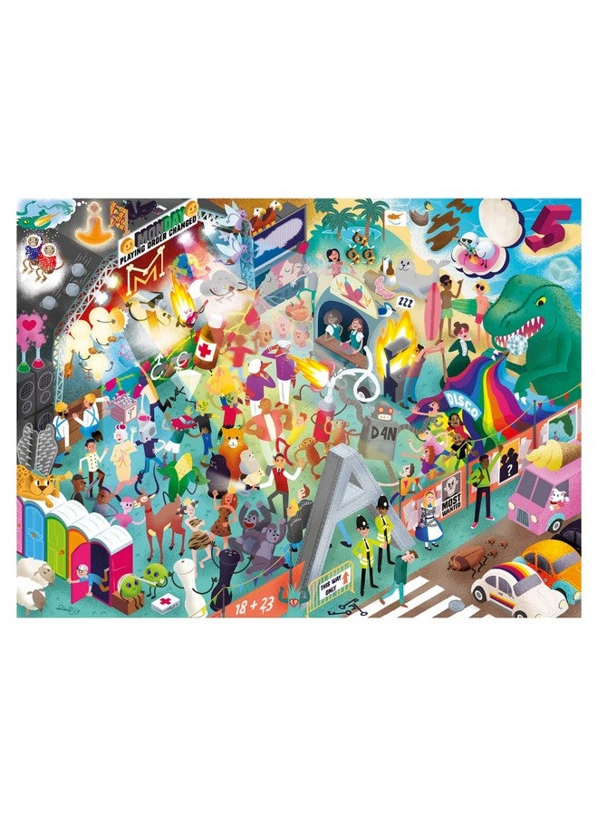 BIG POTATO Day at The Festival: Music Jigsaw Puzzle for Adults (1000 Pieces) Filled with 101 Bands to Find - Image 1