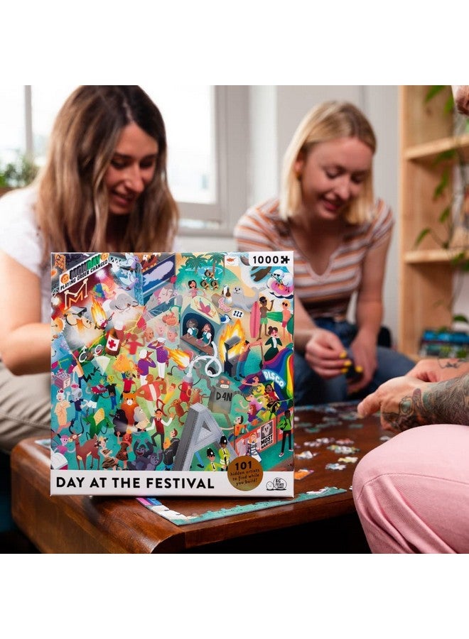 BIG POTATO Day at The Festival: Music Jigsaw Puzzle for Adults (1000 Pieces) Filled with 101 Bands to Find - Image 5