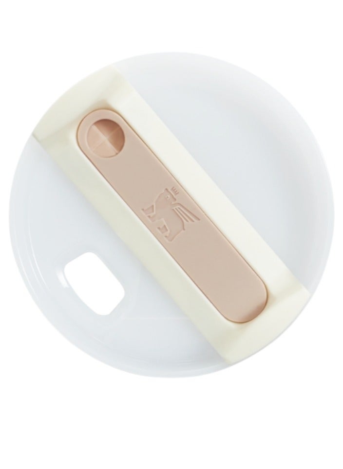 Stanley Replacement Lid for 40 oz Quencher H2.0 FlowState Tumbler (Cream) - Splash-Resistant Cover - Image 1