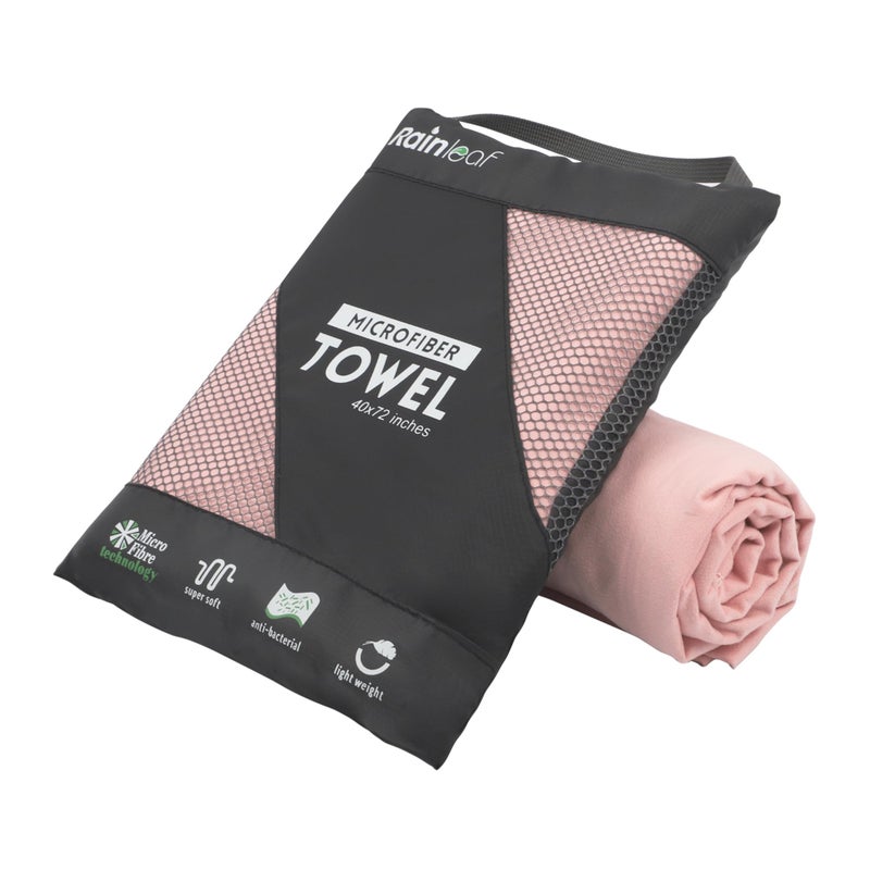 Rainleaf Microfiber Towel Perfect Travel Gym Camping Towel Quick Dry Super Absorbent Ultra Compact Lightweight Suitable for Trip Beach Shower Backpacking Pool - Image 2