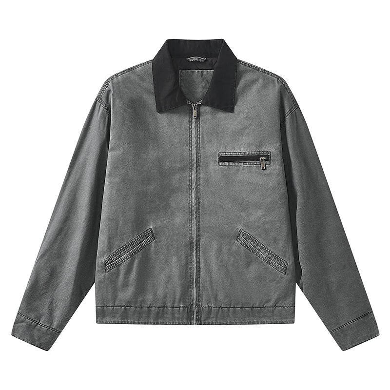 Vintage Lapel Water Jacket Cotton Jacket - Image 4
