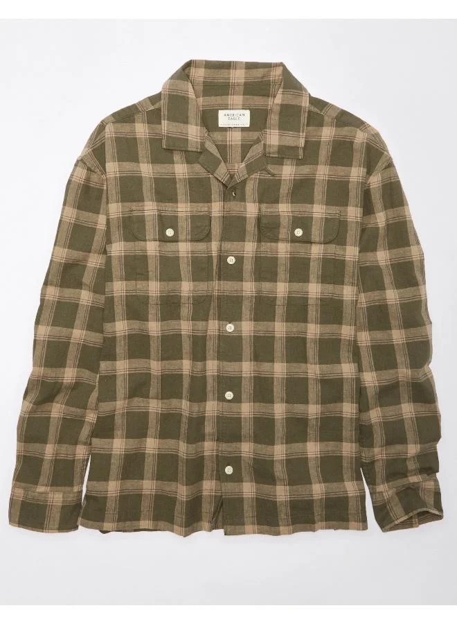امريكان ايجل Regular Fit Long Sleeve Striped Shirt