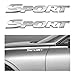 KVAEY 2 PCS 3D Metal Car Sport Sticker ChromePlated Personalise Sport Emblem Car Tailgate Decal Sticker Automotive Side Fender Rear Adhesive Emblem Badge Decals for SUVs Sedans RVs Silver - Image 2