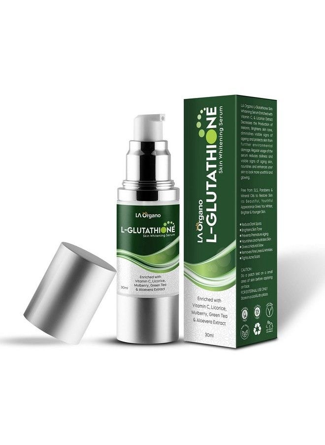 LA Organo Lglutathione Serum For Skin Whitening & Damage Reduction Face Brightening Serum With Vitamin C Licorice Extract 30Ml  - Image 2