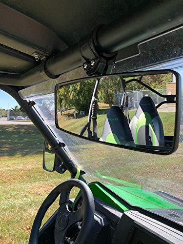 Maverick Advantage Universal UTV 1 1/2"-2" Roll Bar Mount REARVIEW MIRROR Fits Kawasaki Polaris ROUND ROLL BAR Honda Yamaha Kubota John Deer - 98310 - Image 1