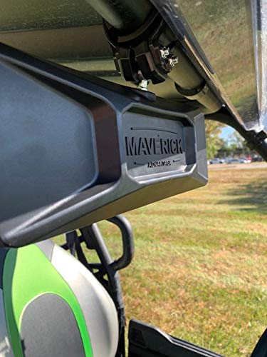 Maverick Advantage Universal UTV 1 1/2"-2" Roll Bar Mount REARVIEW MIRROR Fits Kawasaki Polaris ROUND ROLL BAR Honda Yamaha Kubota John Deer - 98310 - Image 2