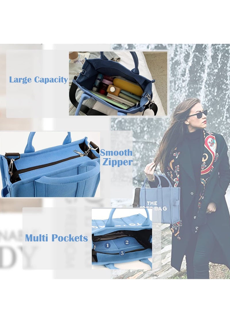 MIXDE Tote Bags for Women Handbag Tote Purse with Zipper Women Work Bag Crossbody Bag for Office, Travel, School - Image 4