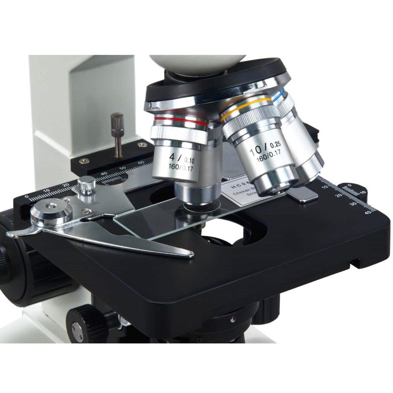 OMAX M83EZ-C02 Digital Lab Trinocular Compound LED Microscope - 40X-2500X Magnification - Features USB Digital Camera & Double Layer Mechanical Stage - Image 4