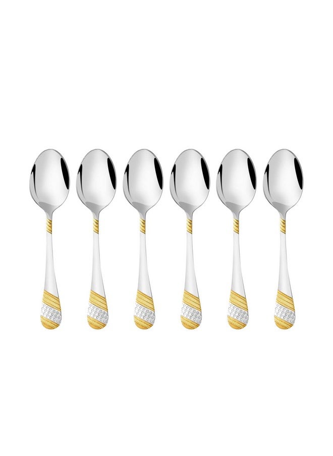 FNS FNS International Pvt Ltd Imperio Baby Spoon 24 Karat Gold Plated, Set of 6 (6 Baby Spoon)  - Image 2