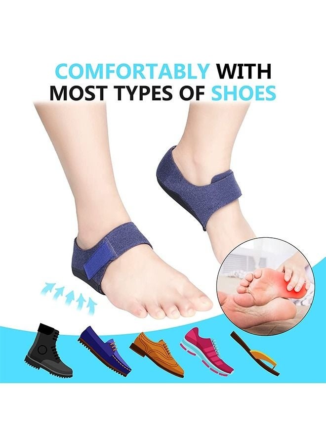 KENSON Plantar Fasciitis Heel Protective Sleeve, Cushioning Foot Fatigue, Adjustable Velcro Heel Sleeve for Eases Swelling and Sprained L - Image 4
