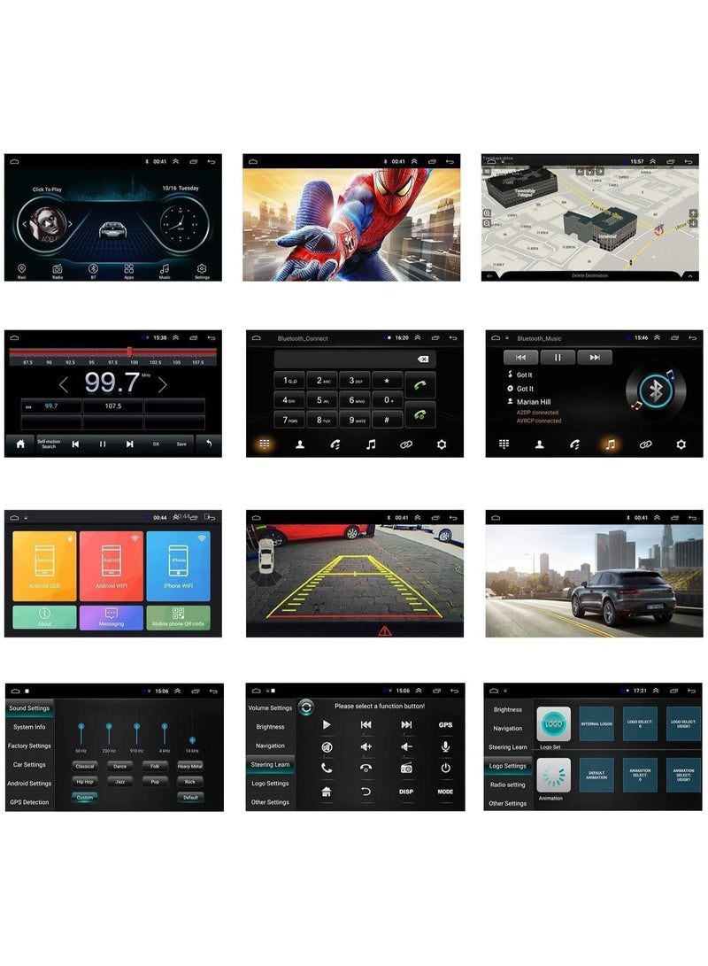 Generic Android Double Din Car Stereo 7" 1080P HD Touch Screen - Android 11 Multimedia System with GPS Navigation, HiFi, WiFi, Bluetooth, RDS FM Radio, Mirror-Link, Dual USB, Backup Camera Included  - Image 3