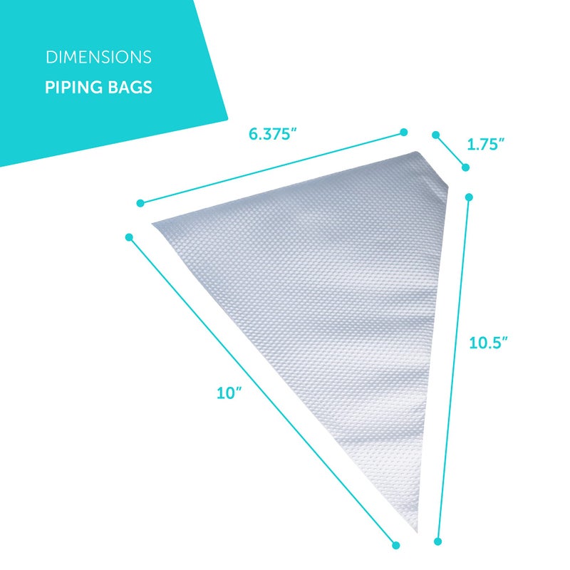 Prestee Set of 200 - Anti Burst Piping Bags 12 Inch - Prestee Tipless Icing Bags - Durable Frosting Piping Bag Tools - Pastry and Cookie Decorating Supplies - Image 5