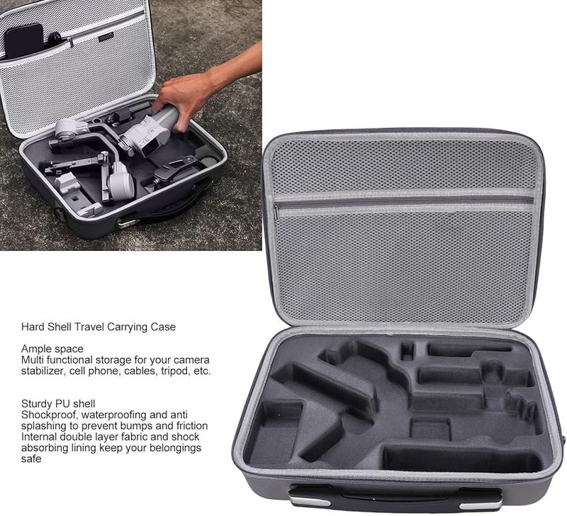 RS4 Mini Gimbal Stabilizer Carrying Case Portable Travel Shoulder Bag Protective Storage - Image 3