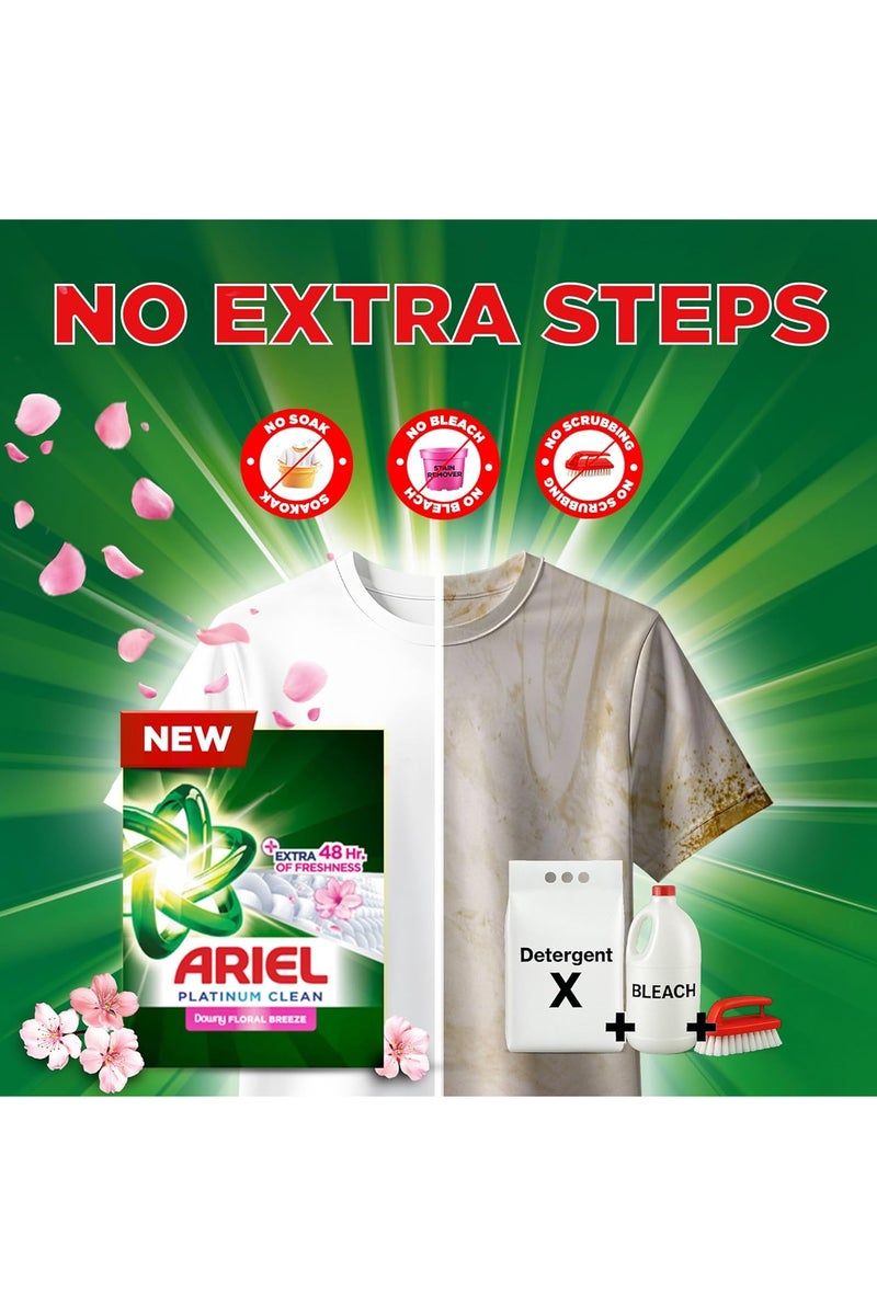 Ariel Platinum Clean Floral Breeze Laundry Detergent Powder 2.25kg - Image 4
