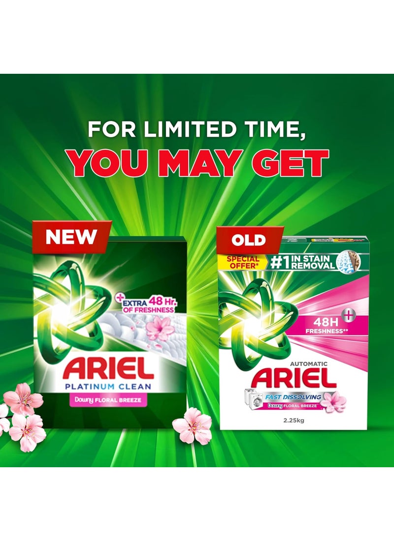 Ariel Platinum Clean Floral Breeze Laundry Detergent Powder - Image 3