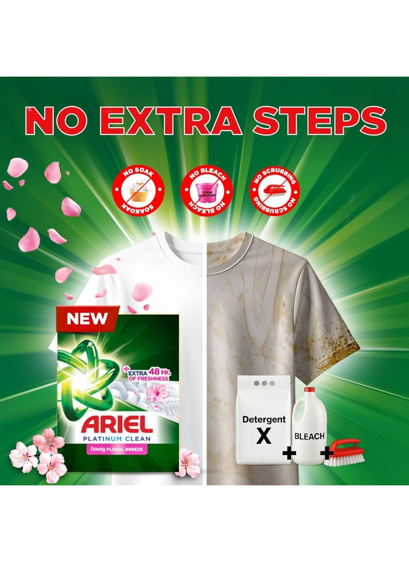 Ariel Platinum Clean Floral Breeze Laundry Detergent Powder - Image 4