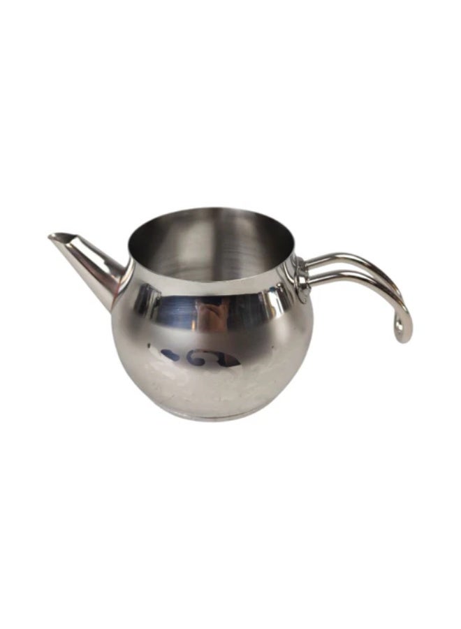 lines Stainless Steel Teapot – 1 Liter Stovetop Tea Kettle with Ergonomic Handle and Sleek Brushed Finish – Stylish and Durable Serving Kettle for Daily Use - Image 3