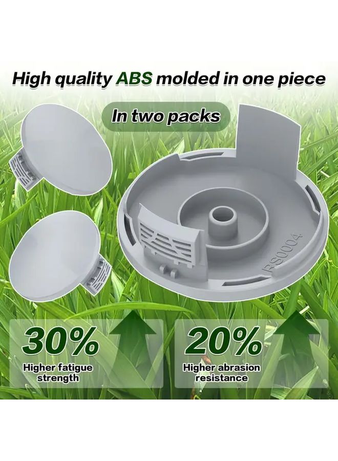 2PCS RAC122 Grass Trimmer Spool Covers Durable ABS Replacement Easy Install High Quality Prevents Weed Tangling - Image 2