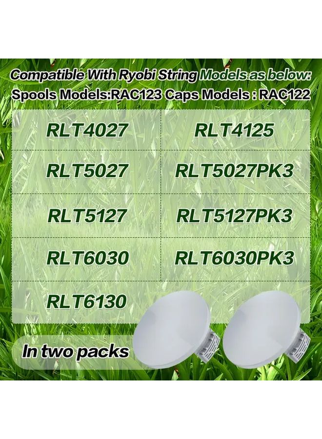 2PCS RAC122 Grass Trimmer Spool Covers Durable ABS Replacement Easy Install High Quality Prevents Weed Tangling - Image 5