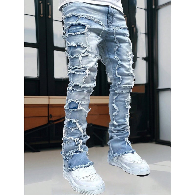 Unisex Casual Daily Denim Jeans - Image 5