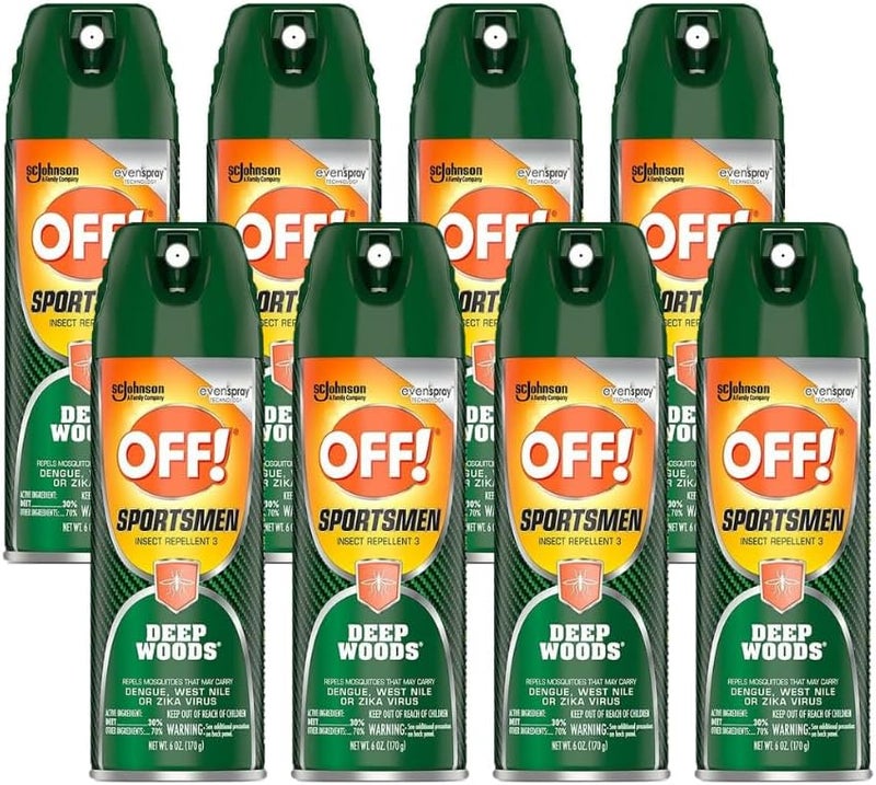 OFF! ! Deep Woods Sportsman Insect Spray 6 Ounce (Pack of 8) - Image 1