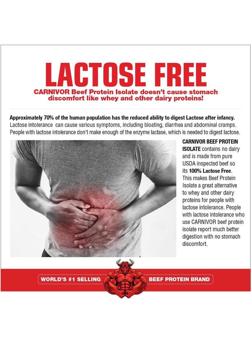 ماسيلميدز كارنيفور لزيادة الكتلة العضلية، بنكهة فادج الشوكولاتة، 5.83 رطل | بروتين لحم بقري معزول وتركيبة كربوهيدرات | دعم عضلي غني بالسعرات الحرارية - Image 2