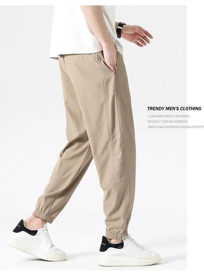 تايك تو Men Solid Cuffed Joggers with Side Pocket