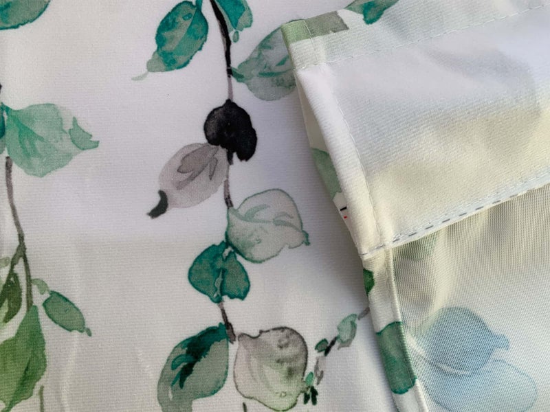 debraleye 2 Pack Watercolor Green Leaves Window Valance for Bedroom Living Room  Spring Leaf Vine Plant Curtains Valanes for Windows  3"" Rod Pocket Window Treatment for Home Decorations  54 x 18 Inch  2 Pcs - Image 4