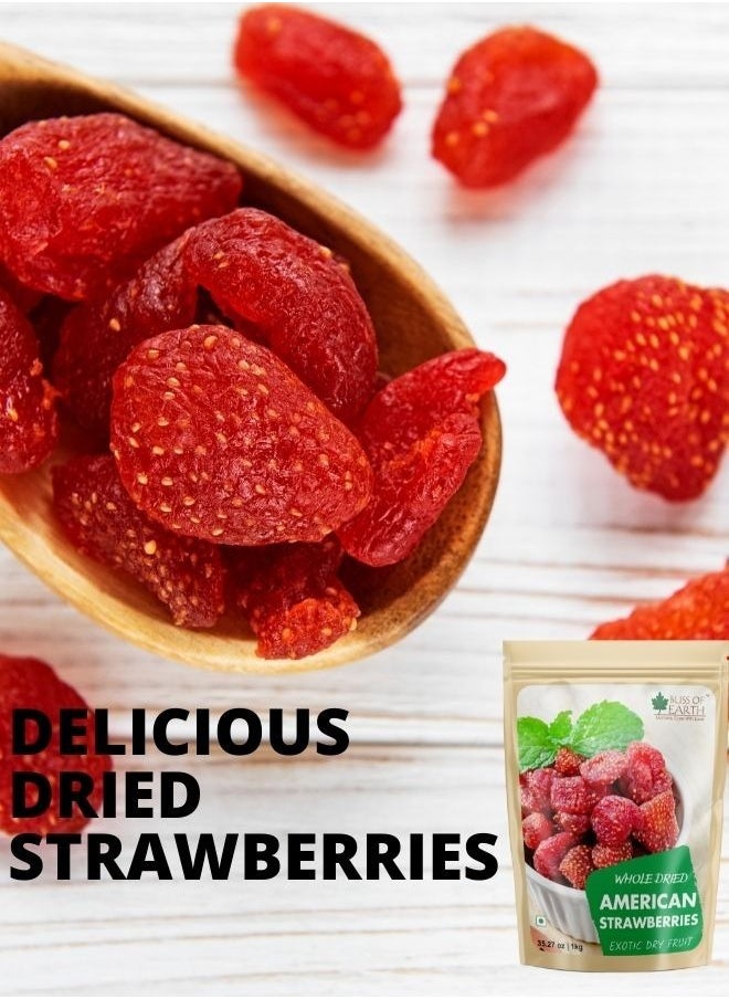 1KG Whole Dried American Strawberry Exotic Dry Fruit Healthy and Tasty