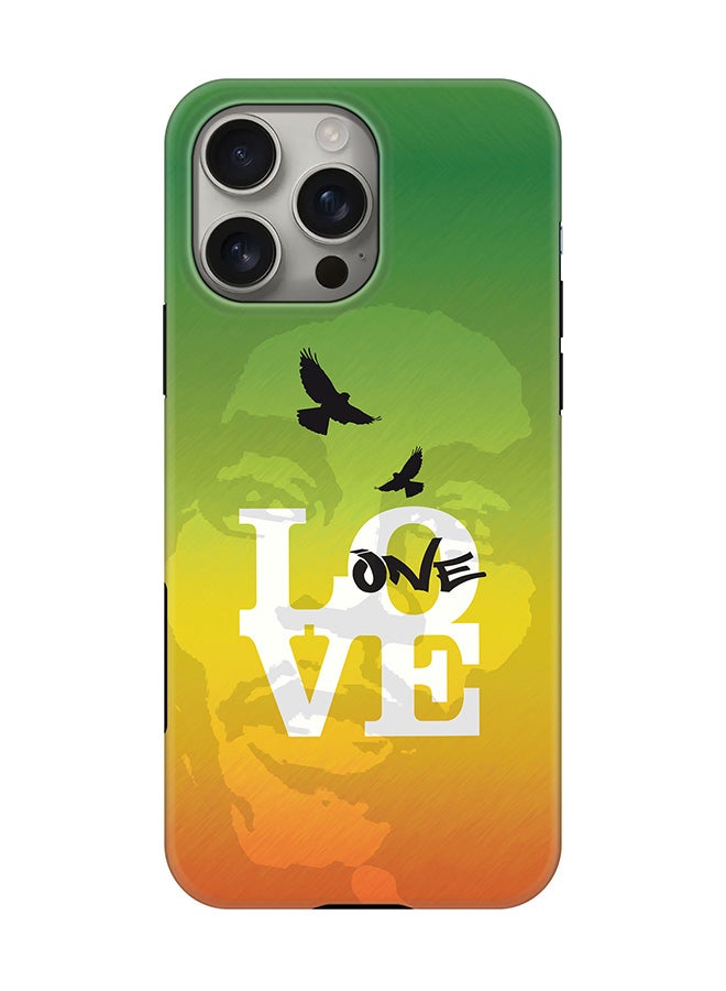 Stylizedd Tough Pro Magnetic Case for iPhone 16 Pro Max, Dual Layer hybrid PC + TPU Mobile Cover Matte - One Love  - Image 1