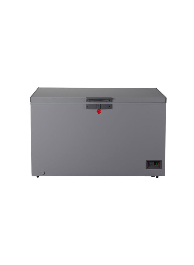 HOOVER 493L Gross Capacity - Single Door Low Frost Chest Freezer, High Energy Efficiency Cooling System, Adjustable Temperature, Silent Operation, Grey Finish, 1 Year Warranty – HCF-K493-GR 493 L 2400 W HCF-K493-GR Grey - Image 1
