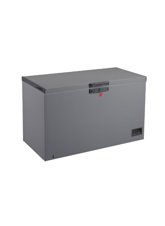 HOOVER 493L Gross Capacity - Single Door Low Frost Chest Freezer, High Energy Efficiency Cooling System, Adjustable Temperature, Silent Operation, Grey Finish, 1 Year Warranty – HCF-K493-GR 493 L 2400 W HCF-K493-GR Grey - Image 3