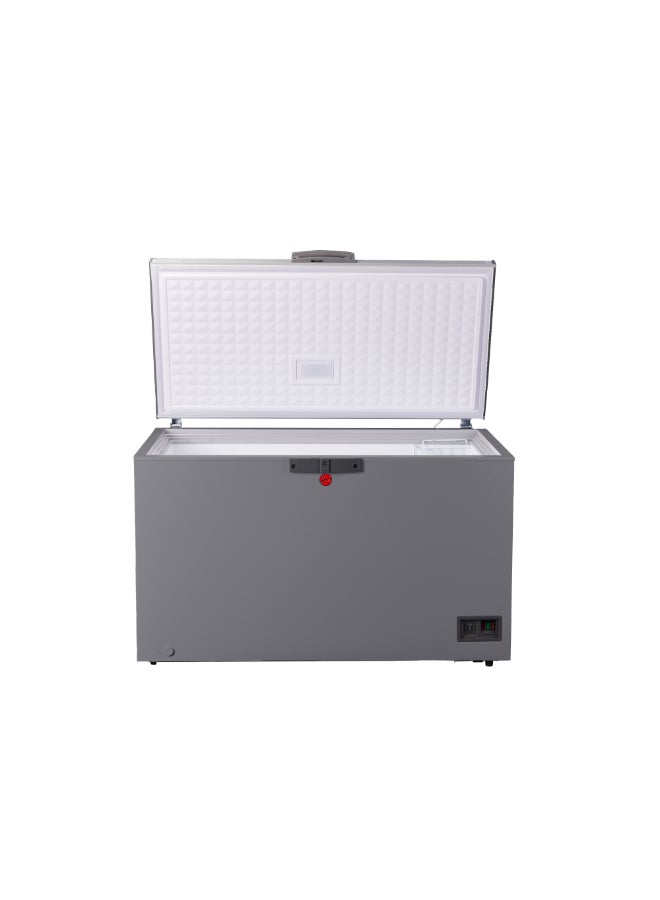 HOOVER 493L Gross Capacity - Single Door Low Frost Chest Freezer, High Energy Efficiency Cooling System, Adjustable Temperature, Silent Operation, Grey Finish, 1 Year Warranty – HCF-K493-GR 493 L 2400 W HCF-K493-GR Grey - Image 2