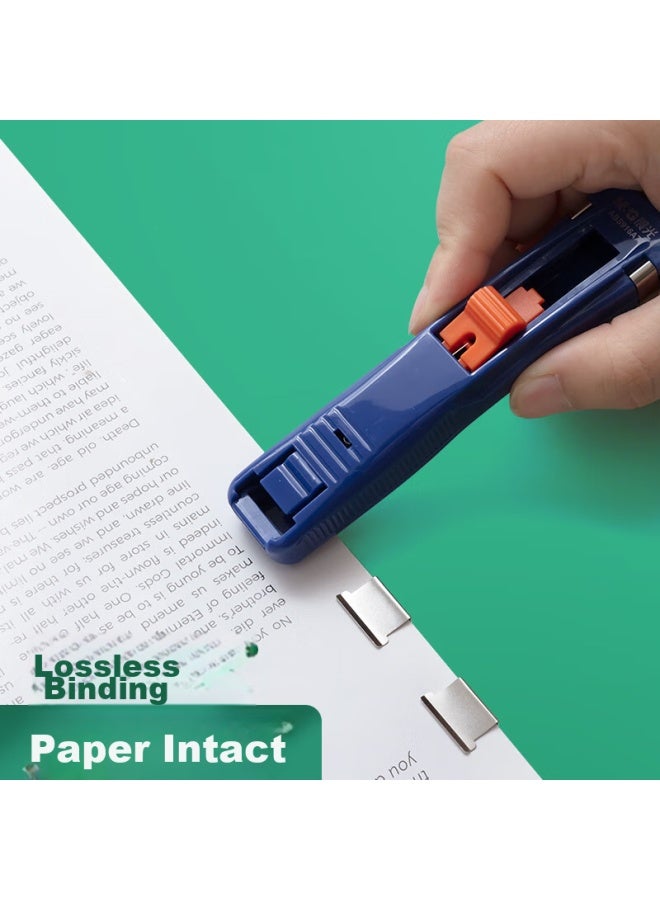ام اند جي M&g Stationery مجموعة ربط ملفات ومشابك ورق معدنية (مشبك ضغط*1 + مشابك بديلة*8) علبة بطاقة فردية Abs916a7 - Image 5