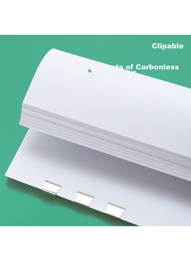 ام اند جي M&g Stationery مجموعة ربط ملفات ومشابك ورق معدنية (مشبك ضغط*1 + مشابك بديلة*8) علبة بطاقة فردية Abs916a7 - Image 2