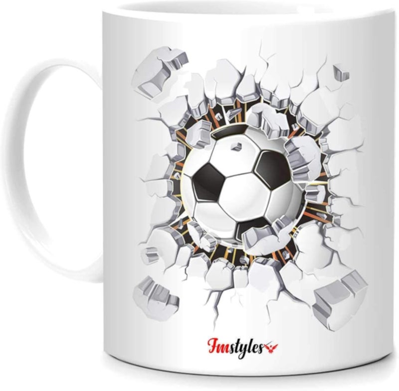 FMstyles - Football 3d Break Through Printed Mug - FMS245
