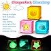 CEMECER Fidget Toys 3PCS Squishy Stress Cubes for Anxiety Stress Relief Cloud Sun and Star Glow in The Dark Sensory Cube Toys for Adults Kids High Density Squeeze Ice Cubes Balls - Image 4