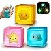 CEMECER Fidget Toys 3PCS Squishy Stress Cubes for Anxiety Stress Relief Cloud Sun and Star Glow in The Dark Sensory Cube Toys for Adults Kids High Density Squeeze Ice Cubes Balls - Image 2