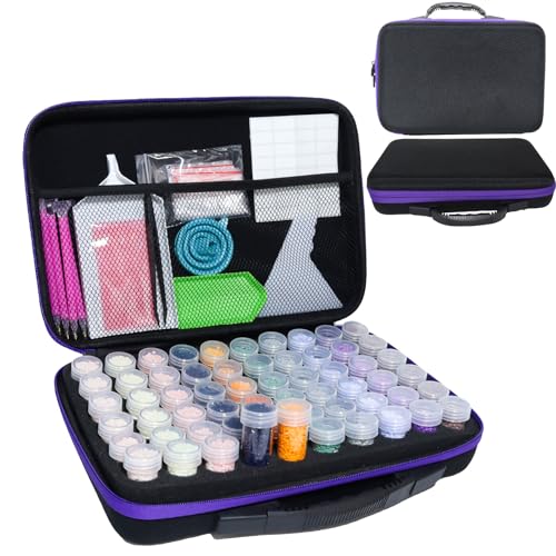 LEIYULY 60 Slots Diamond Art Storage Kit Diamond Art Tools Accessories - Image 1
