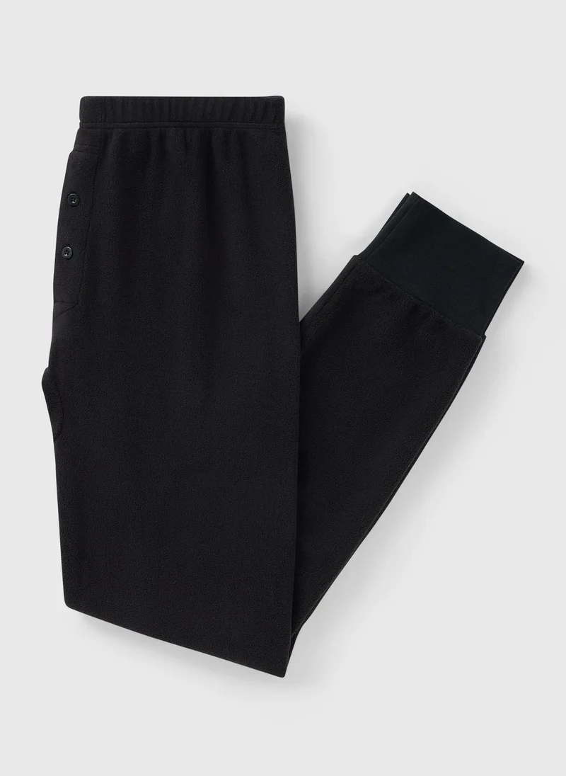 Matalan Black Microfleece Trousers