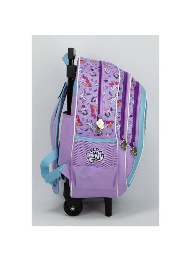 صن سى حقيبة ظهر مدرسية بتصميم ماي ليتل بوني، مكونة من ثلاثة أقسام وسحاب إغلاق متعدد الألوان، 16 × 11.81 × 8.26 إنش، SUNS-7417MLO - Image 3