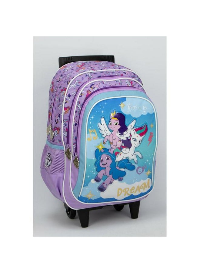 صن سى حقيبة ظهر مدرسية بتصميم ماي ليتل بوني، مكونة من ثلاثة أقسام وسحاب إغلاق متعدد الألوان، 16 × 11.81 × 8.26 إنش، SUNS-7417MLO - Image 2