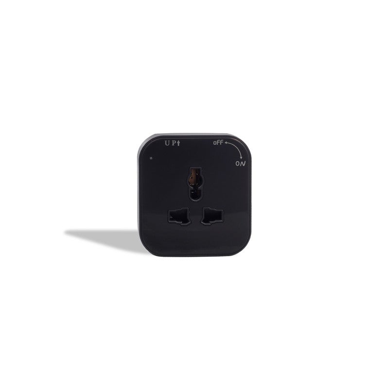 Jana Light UK Square Socket Outlet Black – ZOYA-010 BK 16A - Image 1